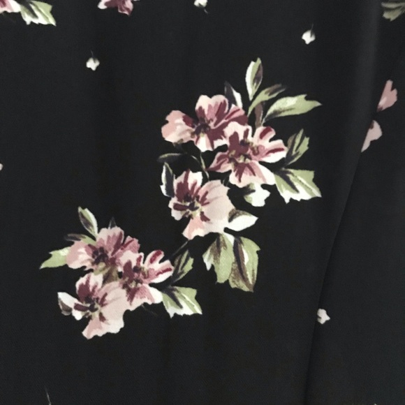 Black Floral Dress S - Picture 3 of 4